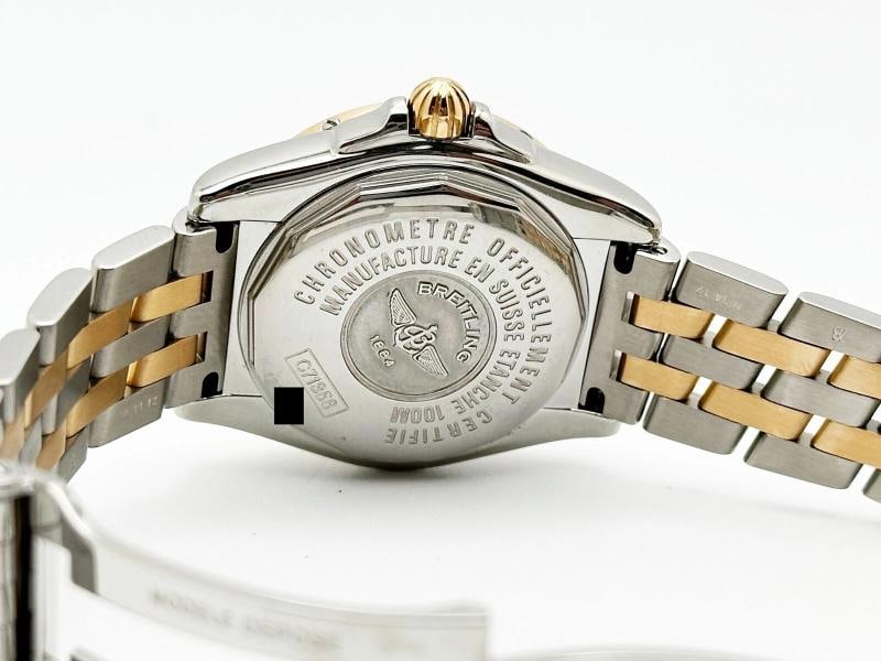 Breitling Ladies Galactic 32 C71356 MOP Diamond 18K Rose Gold Steel Box Paper - 7