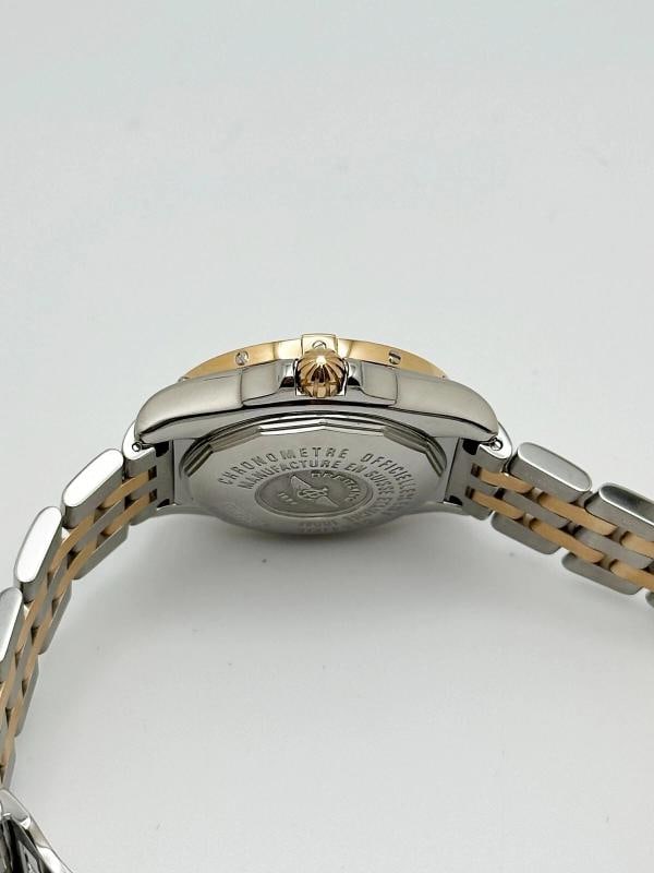 Breitling Ladies Galactic 32 C71356 MOP Diamond 18K Rose Gold Steel Box Paper - 8