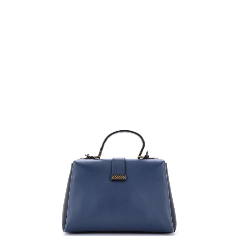 Bottega Veneta Piazza Top Handle Bag Leather with Intrecciato Detail Small - 3