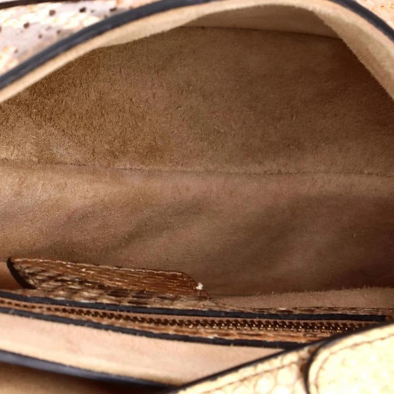 Christian Dior Saddle Handbag Python Medium - 5