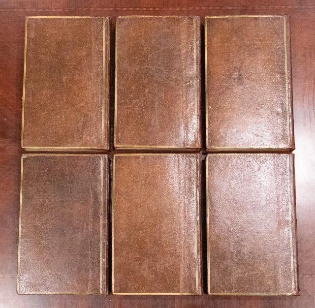 1813 Plutarch's Lives Fine Leather Bindings Great Condition - 2