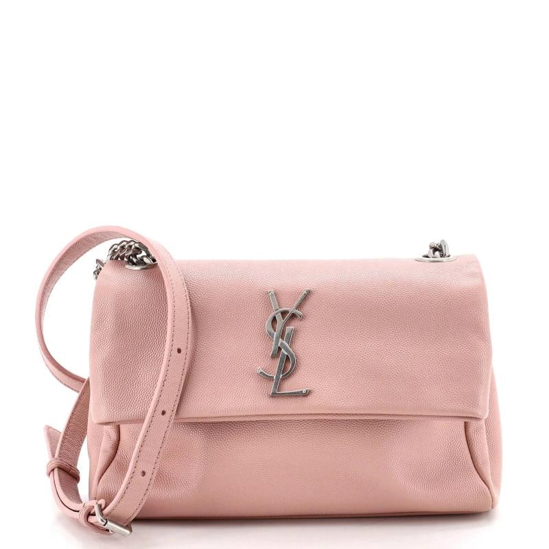 Saint Laurent West Hollywood Shoulder Bag Leather Small: Condition: Pre-owned - Excellent,Brand: Saint Laurent,Exterior Material: Leather,Style: Cross Body Bags,Exterior Color: Pink,Department: Women,Size: Small Estimated Retail Price: $1,990 Condition: Exc