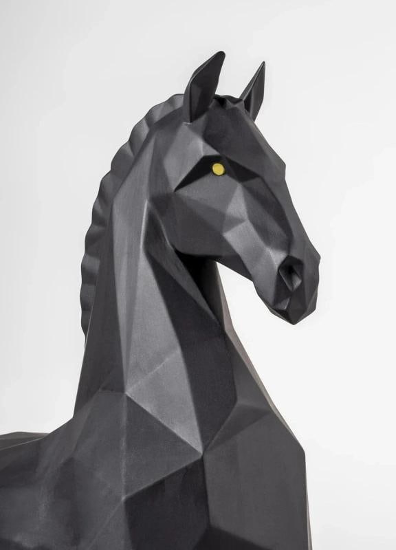 LladrÃƒÂ² Horse Sculpture Matte Black Limited Ref. 01009796 - Official - 2