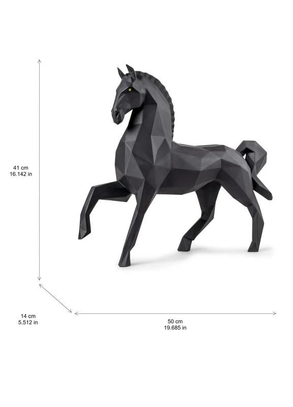 LladrÃƒÂ² Horse Sculpture Matte Black Limited Ref. 01009796 - Official - 5