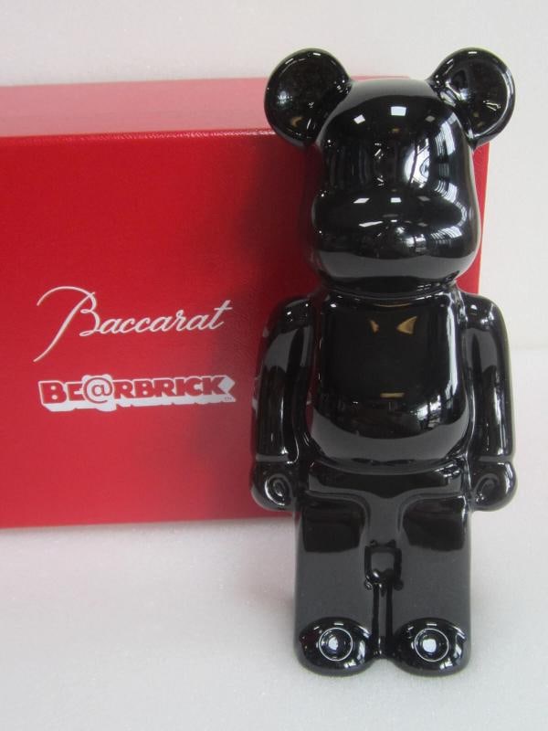 NEW BACCARAT CRYSTAL BE@RBRICK BLACK FIGURINE #2814153 BRAND NIB FRENCH - 3