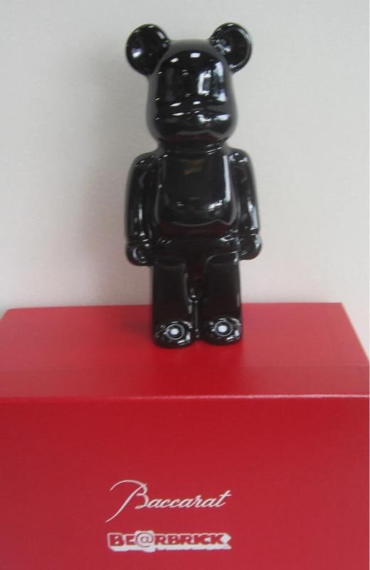 NEW BACCARAT CRYSTAL BE@RBRICK BLACK FIGURINE #2814153 BRAND NIB FRENCH - 4