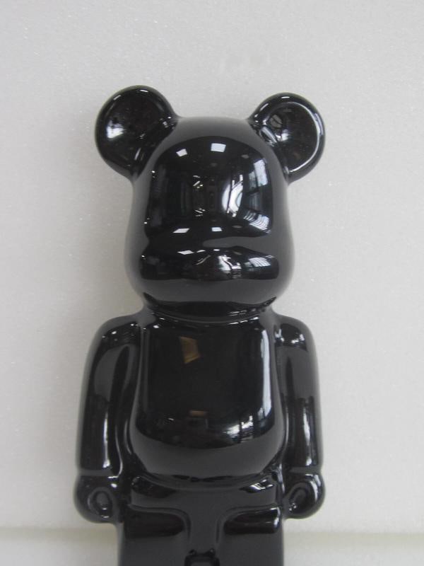 NEW BACCARAT CRYSTAL BE@RBRICK BLACK FIGURINE #2814153 BRAND NIB FRENCH - 6