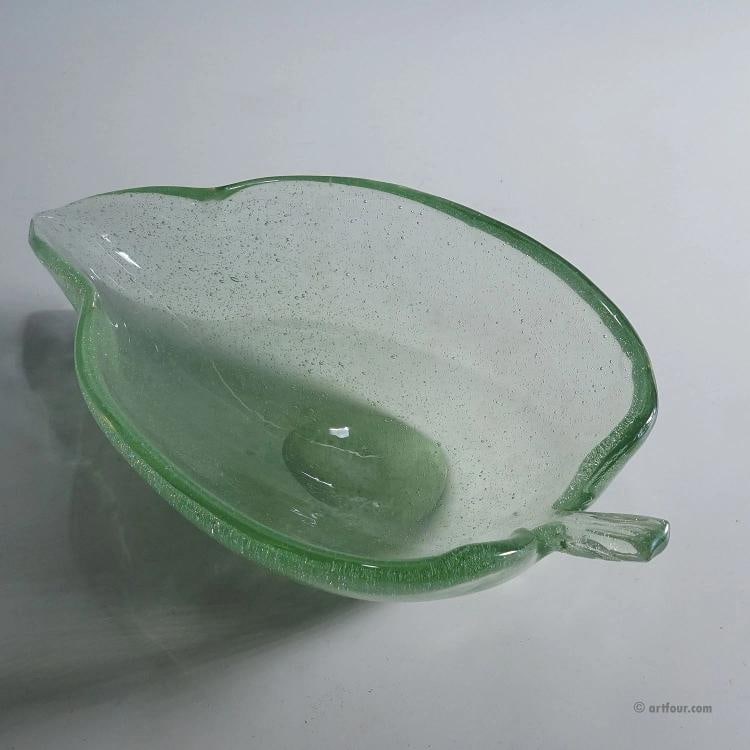 A Rare Art Glass bowl by Tyra Lundgren for Venini, Murano 1937 - 4