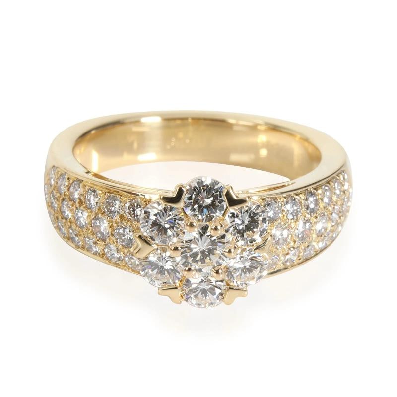 Van Cleef & Arpels Fleurette Diamond Ring in 18K Yellow Gold 1.15 CTW (1 of 5)