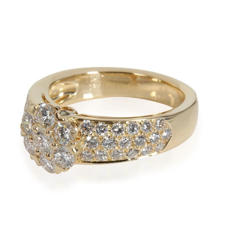 Van Cleef & Arpels Fleurette Diamond Ring in 18K Yellow Gold 1.15 CTW - 2
