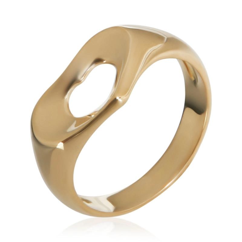 Tiffany & Co. Yellow Gold Vintage Elsa Peretti Open Heart Ring - 4
