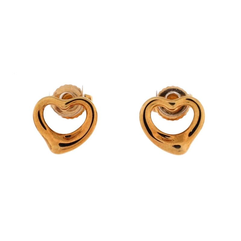 Tiffany & Co. Elsa Peretti Open Heart Earrings 18K Yellow Gold: Condition: Pre-owned - Good,Brand: Tiffany & Co.,Main Stone: Unknown,Metal: 18K Yellow Gold,Metal Purity: 18K,Style: Earrings,Type: Earrings,Color: Yellow Gold,Material: 18K Yellow Gold