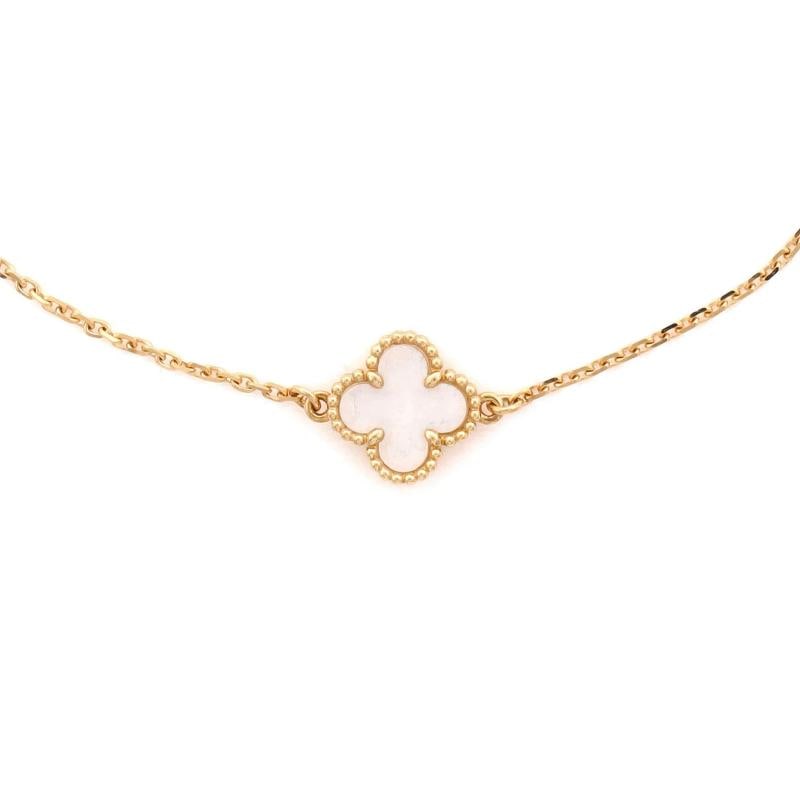 Van Cleef & Arpels Sweet Alhambra Bracelet 18K Yellow Gold and Mother of Pearl - 3