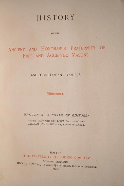 Board of / History of the Ancient and Honorable Fraternity of Free and Accepted - 7