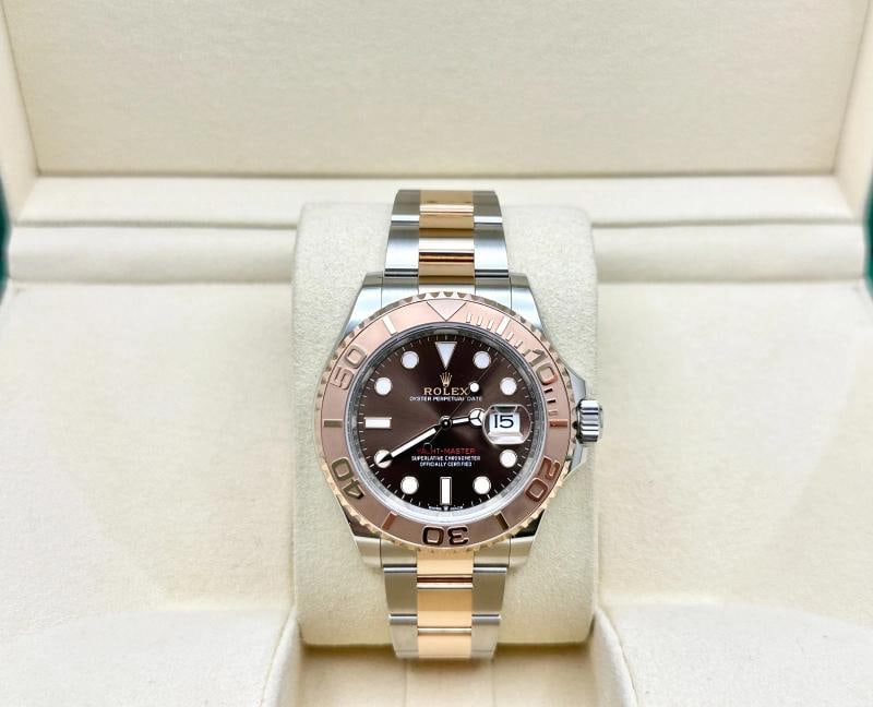 2024 Rolex Yacht Master 126621 40mm Chocolate Dial 18K Rose Gold Steel Box Paper - 2