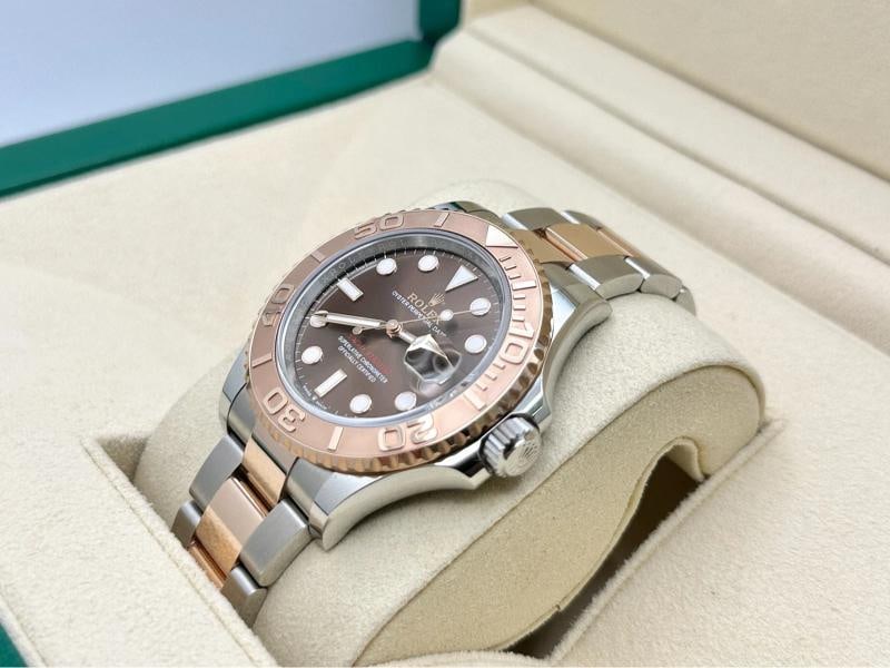 2024 Rolex Yacht Master 126621 40mm Chocolate Dial 18K Rose Gold Steel Box Paper - 3