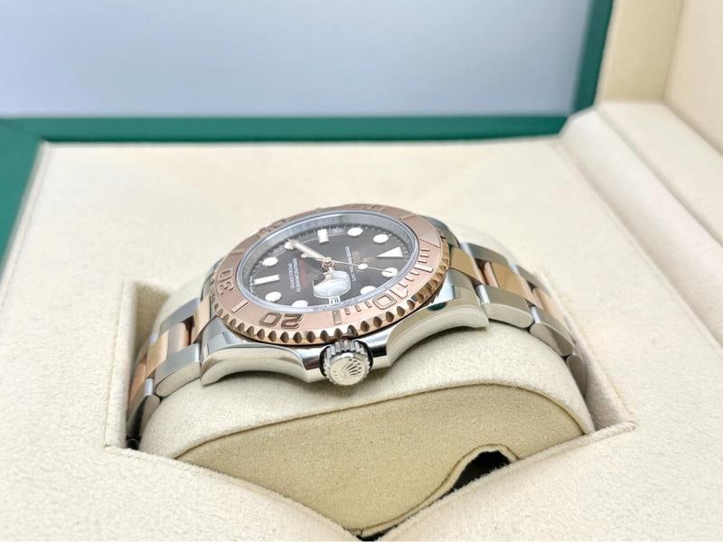 2024 Rolex Yacht Master 126621 40mm Chocolate Dial 18K Rose Gold Steel Box Paper - 4