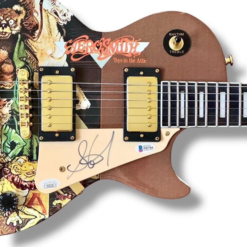 Aerosmith Signed Guitar SET OF 5! JSA COA Steven Tyler Joe Perry Whitford +2 - 7