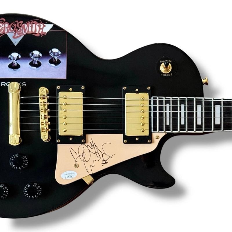 Aerosmith Signed Guitar SET OF 5! JSA COA Steven Tyler Joe Perry Whitford +2 - 9