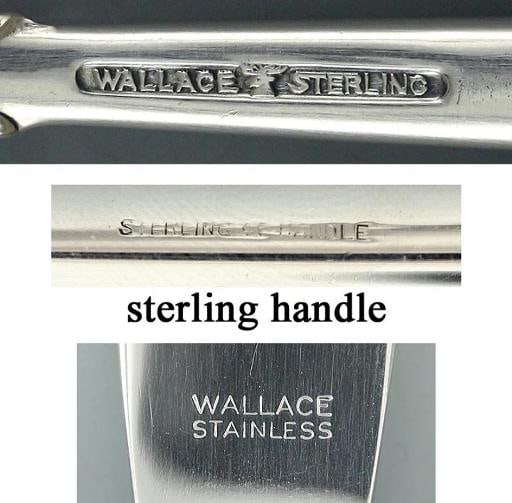 81pc Wallace Grande Baroque Sterling Silver Flatware Set Serves 12 - 4