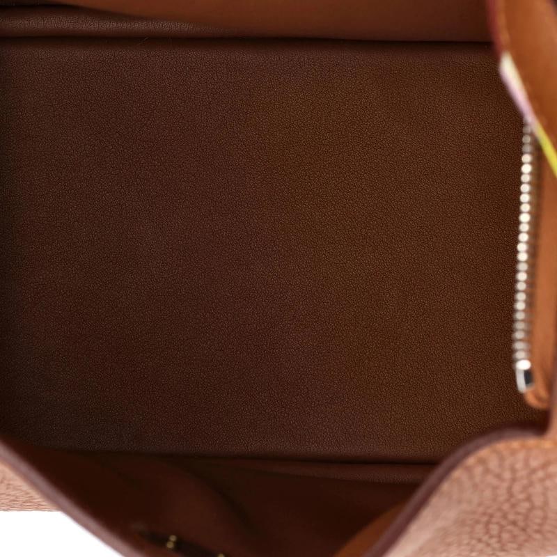 Hermes Lindy Quadrille Bag Clemence with Canvas Mini - 6