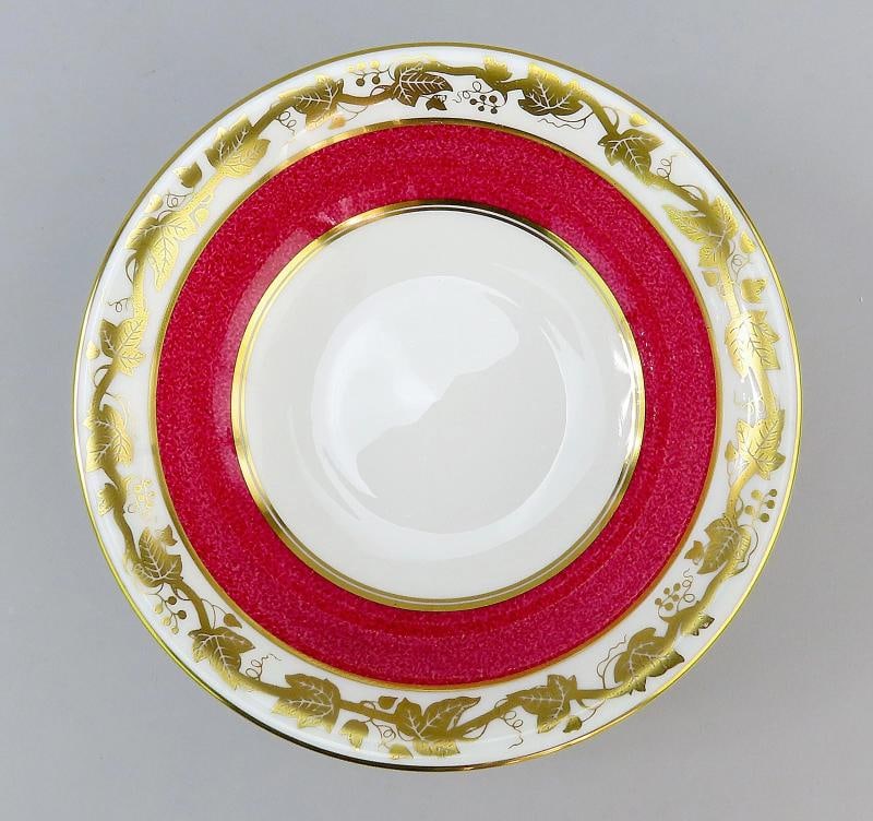 12 Wedgwood Whitehall W3994 Powder Ruby Bone China Coupe Cereal Bowls 6" - 2