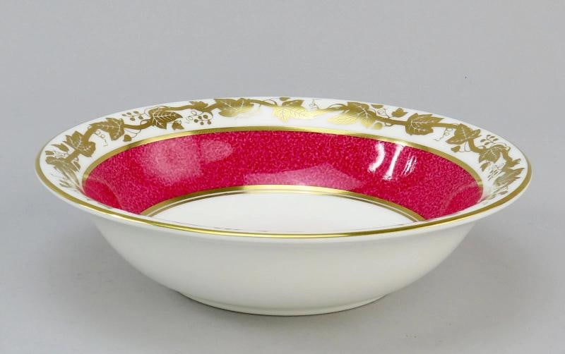 12 Wedgwood Whitehall W3994 Powder Ruby Bone China Coupe Cereal Bowls 6" - 3