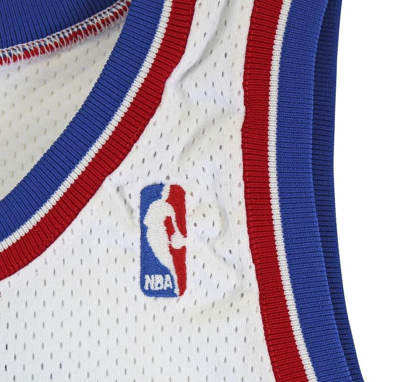 Pistons Joe Dumars Signed 1993-94 Game Issued / Worn White Jersey BAS #AA03173 - 8