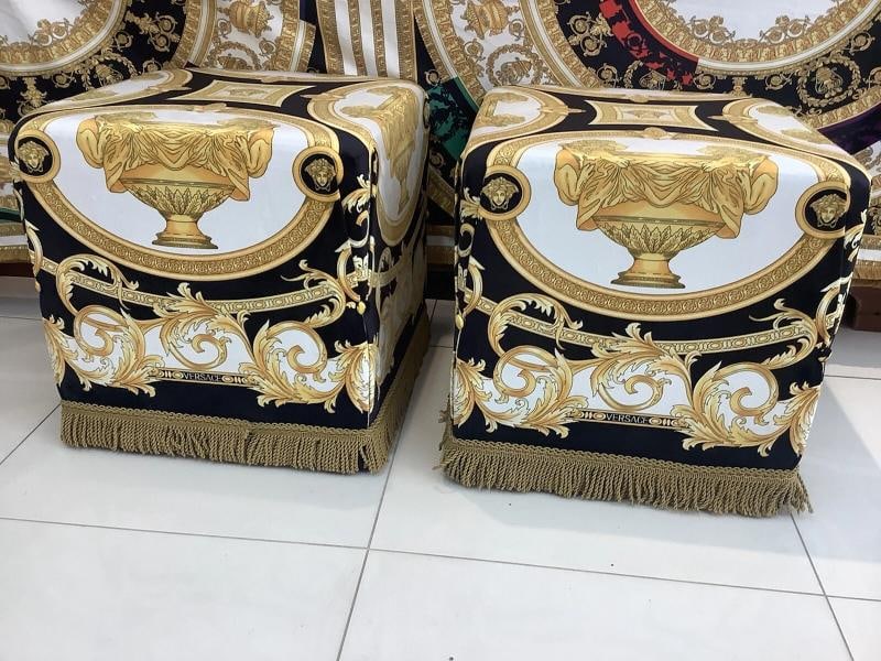 Vintage Custom Made Lion And Urn Cube Ottoman 19Ã¢â‚¬Â/19Ã - 11