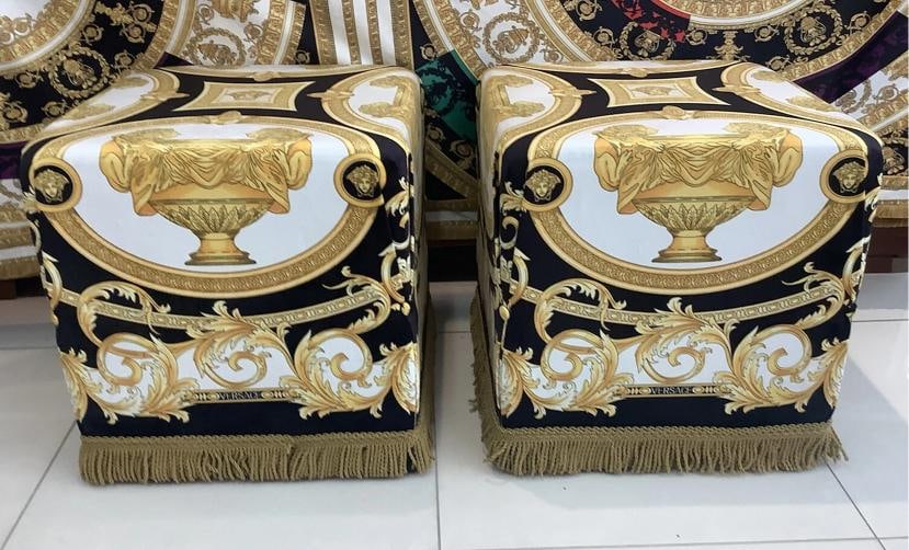 Vintage Custom Made Lion And Urn Cube Ottoman 19Ã¢â‚¬Â/19Ã: Condition: Used: An item that has been used previously. The item may have some signs of cosmetic wear, but is ... Read moreabout the conditionUsed: An item that has been used previously. The item may 