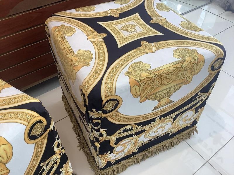 Vintage Custom Made Lion And Urn Cube Ottoman 19Ã¢â‚¬Â/19Ã - 4