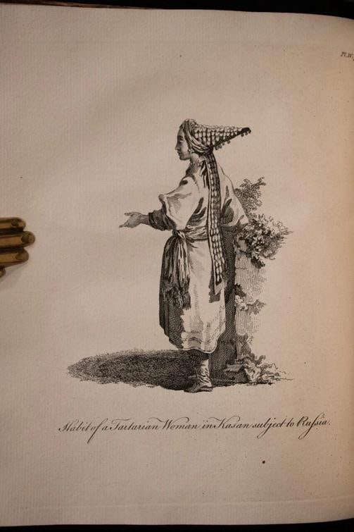 1770 A Journey Into Siberia Ordered by the King 1stED Copper Plates 10" Tall - 11