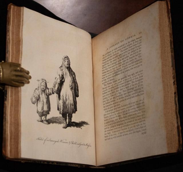 1770 A Journey Into Siberia Ordered by the King 1stED Copper Plates 10" Tall - 12