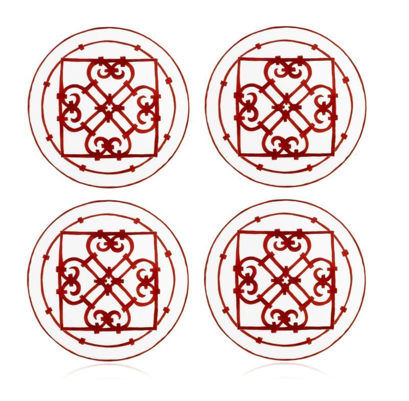 NEW HERMES BALCON DU GUADALQUIVIR SET OF 4 DINNER PLATES #P011001P BRAND NIB F/S: Condition: New: A brand-new, unused, unopened, undamaged item in its original packaging (where packaging is ... Read moreabout the conditionNew: A brand-new, unused, unopened, undamaged item in its