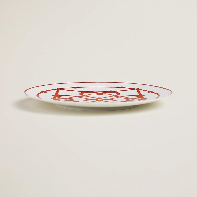 NEW HERMES BALCON DU GUADALQUIVIR SET OF 4 DINNER PLATES #P011001P BRAND NIB F/S - 4