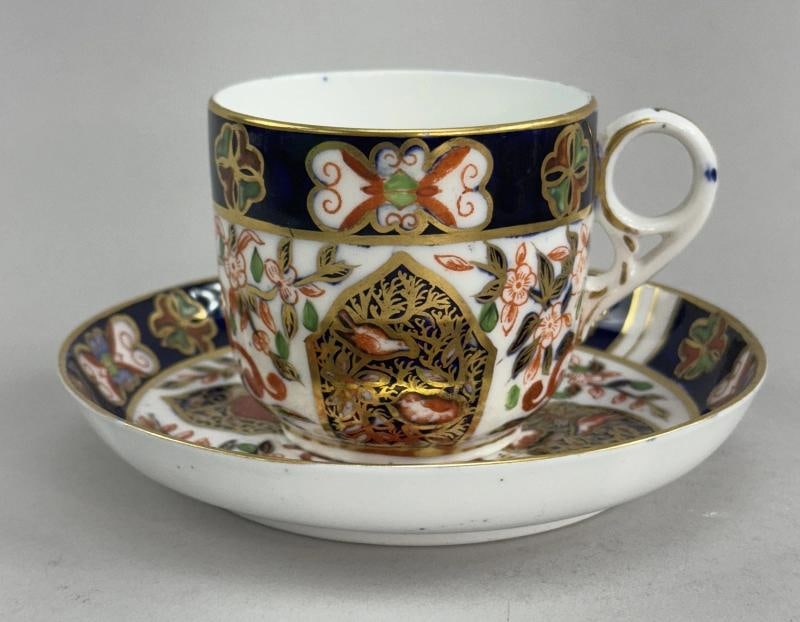 10 Royal Crown Derby Old Imari Pattern Cups 9 Saucers 1882 - 2