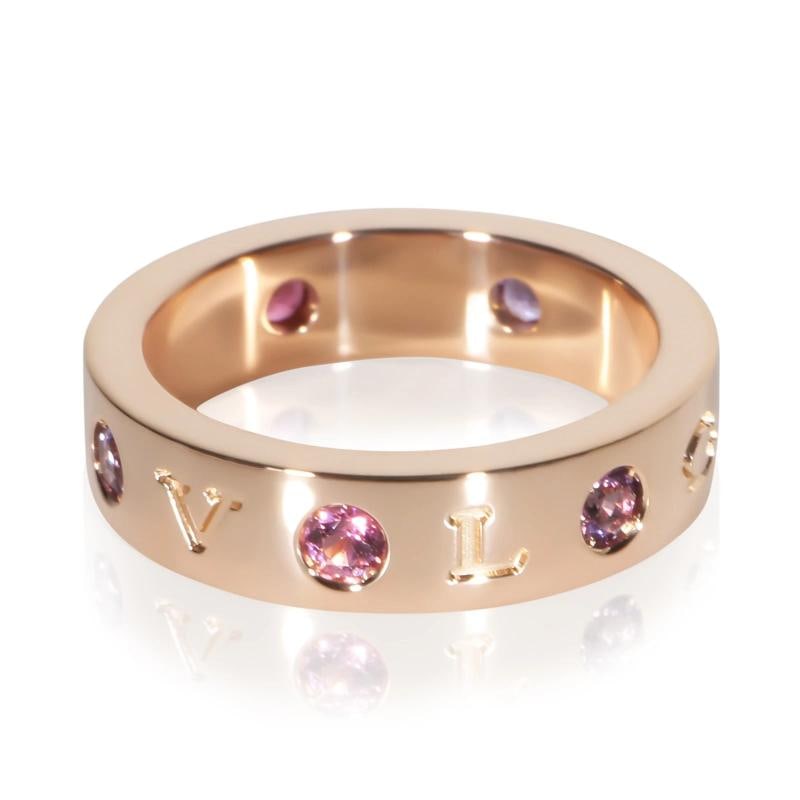 BVLGARI Rose Gold Tourmaline and Amethyst Roman Sorbet Ring - 2