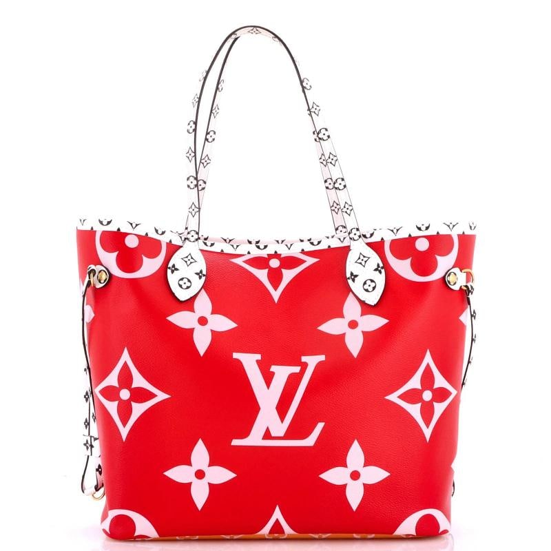 Louis Vuitton Neverfull NM Tote Limited Edition Colored Monogram Giant MM: Accessories: Dust Bag, Pochette Measurements: Handle Drop 7.5", Height 11", Width 12.5", Depth 7", Strap Drop 8". Condition: Pre-owned - Good,Brand: Louis Vuitton,Exterior Material: Canvas