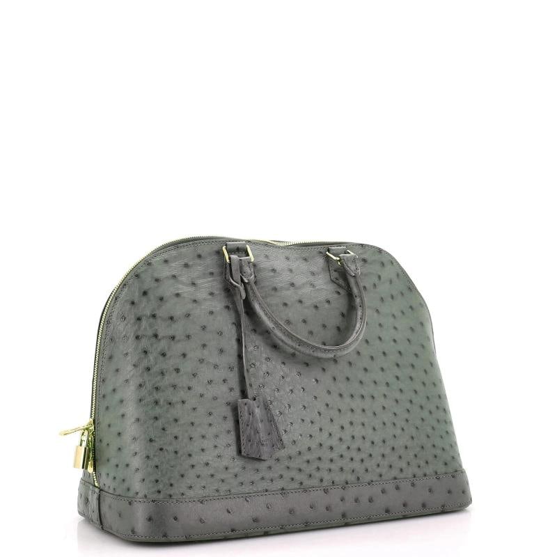 Louis Vuitton Alma Handbag Ostrich GM - 2