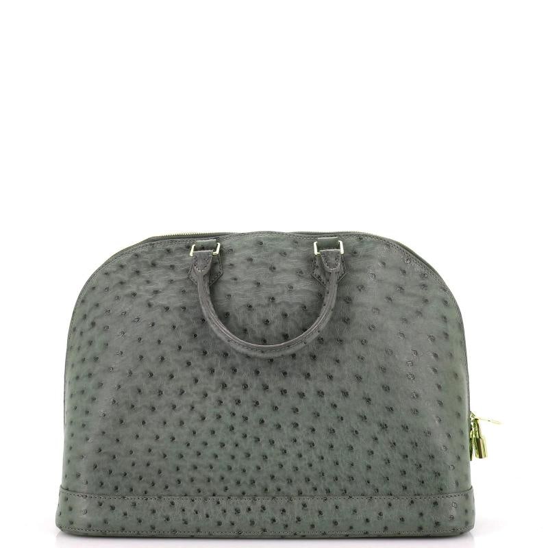 Louis Vuitton Alma Handbag Ostrich GM - 3
