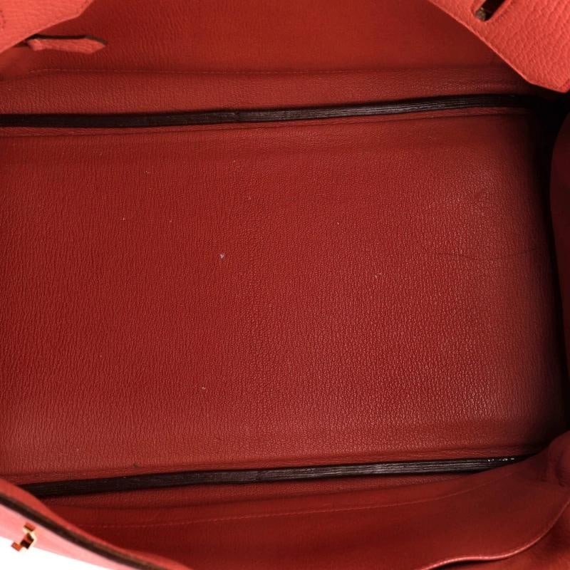 Hermes Birkin Handbag Pink Clemence with Gold Hardware 35 - 6