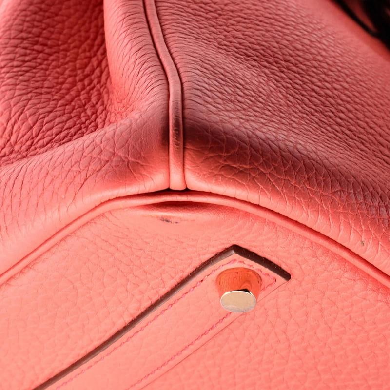 Hermes Birkin Handbag Pink Clemence with Gold Hardware 35 - 7