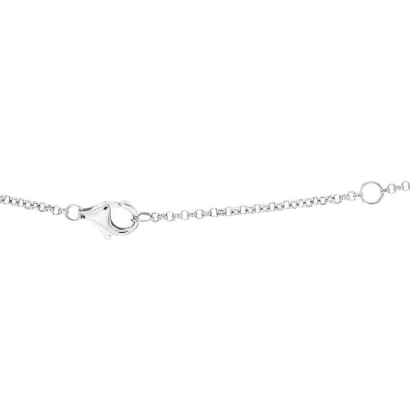 Cartier Agrafe Pendant Necklace 18K White Gold with Diamonds - 3