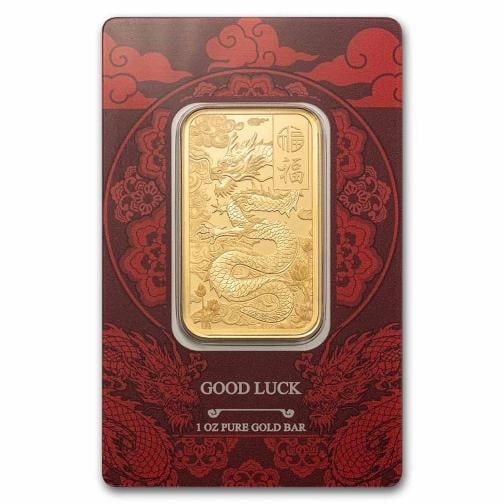 2025 1 oz Gold Bar Ã¢â‚¬â€œ PAMP Good Luck Yellow Dragon (: Brand: PAMP Suisse,MPN: 309311,Year: 2025,Fineness: 0.9999,Denomination: N/A,Circulated/Uncirculated: None,Certification: Uncertified,Country of Origin: Switzerland