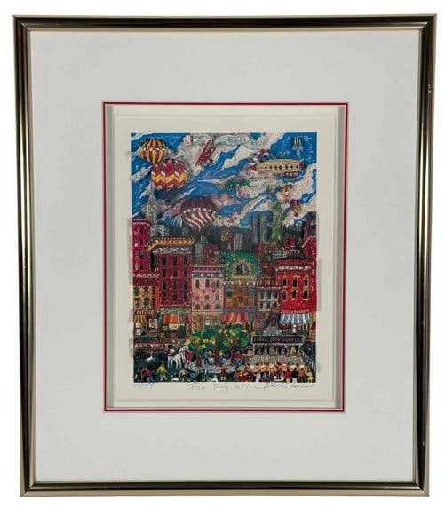 Vintage Charles Fazzino Fun Day NY New York 3D Pop Art Framed Artwork 57/475: DIMENSIONS: image is approx. 8-3/4" by 6.5"; with frame 17" in height, 14.5" in length, 1.5" frame thickness . Condition: Used,Type: Collage,Artist: Charles Fazzino,Framing: Framed,Material: Mixed
