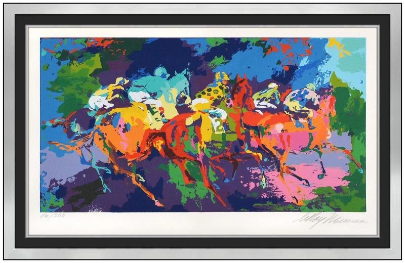 LeRoy Neiman Signed Color Serigraph Framed~ Edition Of /300: measuring approximately 17Ã¢â‚¬Â x 25Ã¢â‚¬Â (archival matted to 12Ã¢â‚¬Â x