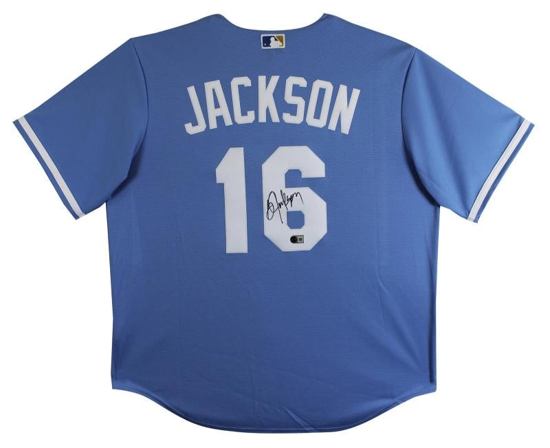Royals Bo Jackson Authentic Signed Blue Nike Jersey Autographed BAS Witnessed - 2