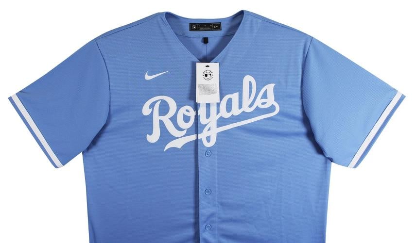 Royals Bo Jackson Authentic Signed Blue Nike Jersey Autographed BAS Witnessed - 5
