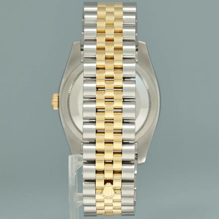 2014 MINT Rolex DateJust Jubilee Two Tone Gold 36mm 116233 White Diamond Watch - 5