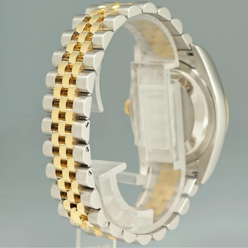 2014 MINT Rolex DateJust Jubilee Two Tone Gold 36mm 116233 White Diamond Watch - 6